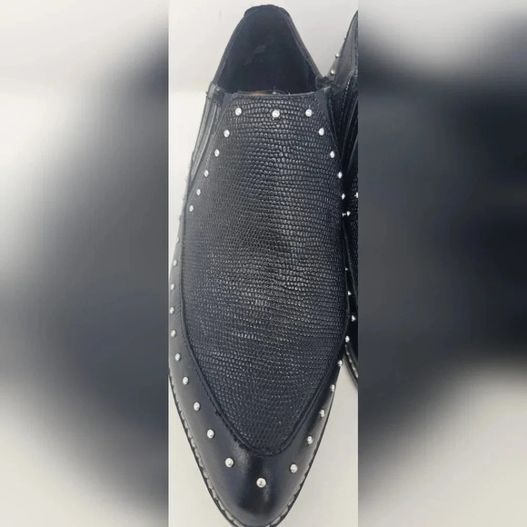 Crown Vintage Leather Studded Black Kavita Booties Size 6-NWOT - Picture 4 of 16